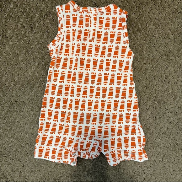 Nordstrom Orange and White Baby Romper - Picture 3 of 3